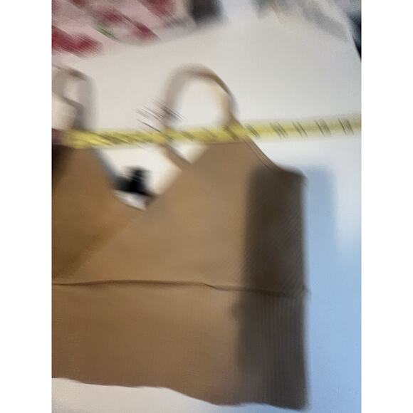 Forever 21 Tan Crop NWT Comfy Core Size M Fast Shipping - Picture 9 of 10